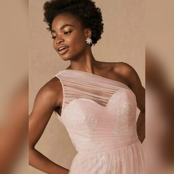 BHLDN Hayley Paige Dusty Rose Prom Dress Gown - Picture 2 of 11